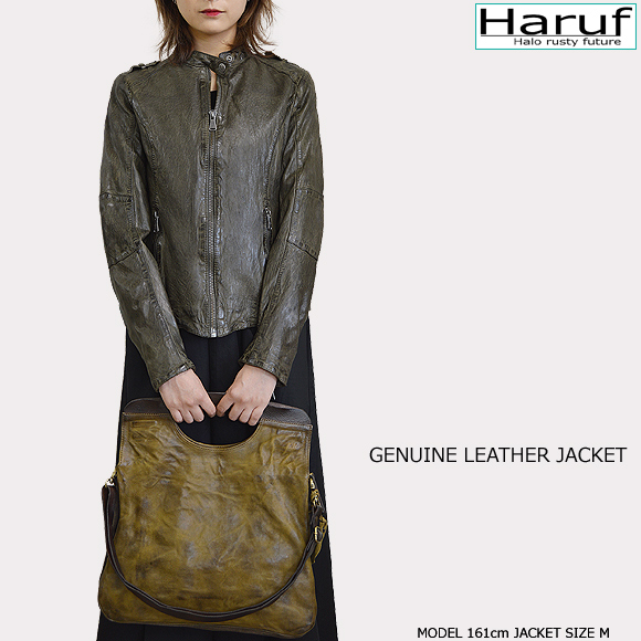 レザージャケット レディース 本革 l3683olimod5