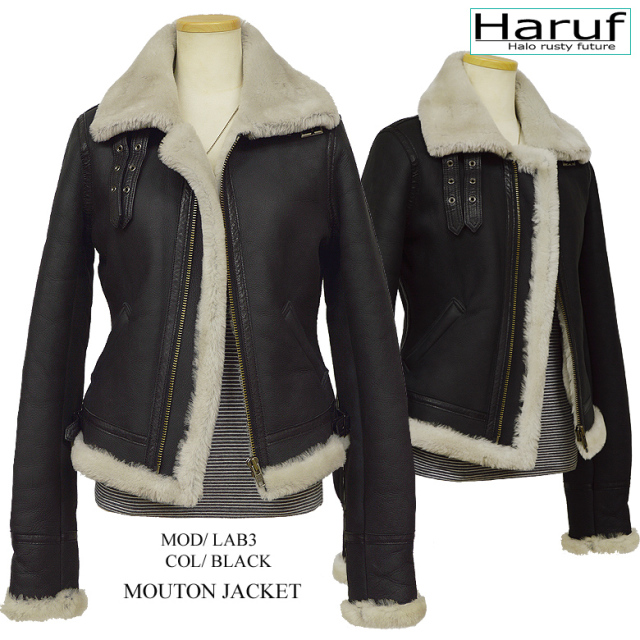 本革 ムートンジャケット コート レディース lab3bk10