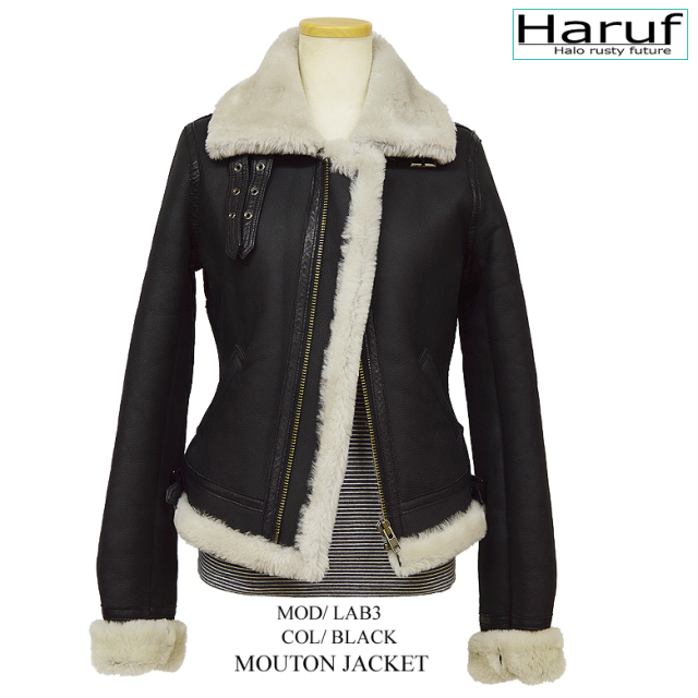 本革 ムートンジャケット コート レディース lab3bk4
