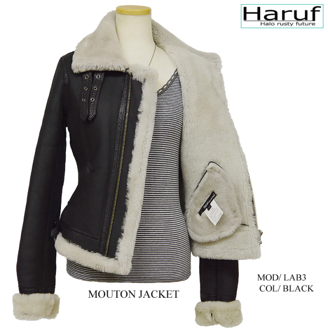 本革 ムートンジャケット コート レディース lab3bk8