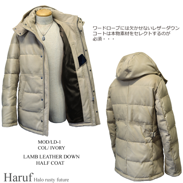 本革 ダウンジャケット メンズ ld1ivo2