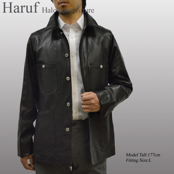 レザージャケットメンズLE01モデル2