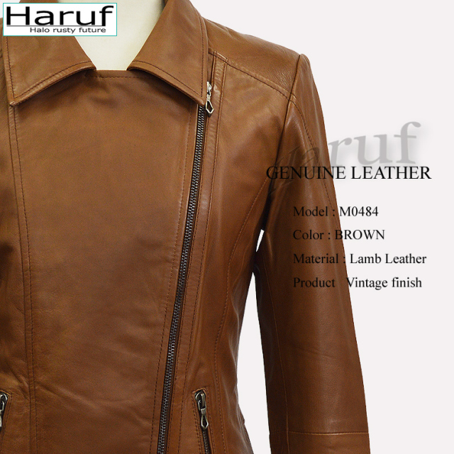 レザーダブルライダース レディース m0484br2