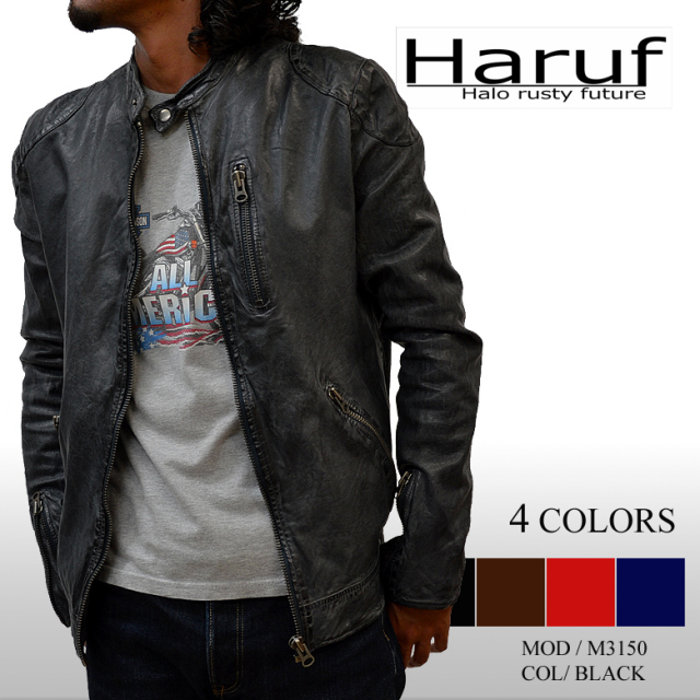 革ジャン シングル m3150bk-kanban