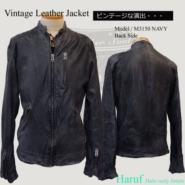 ライダースジャケット 本革 m3150nav-2