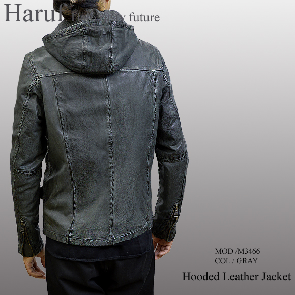 革ジャン フード m3466grybackmod