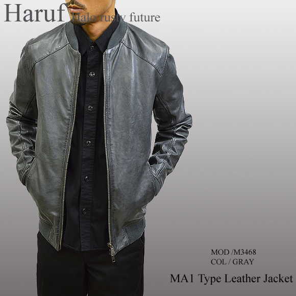 MA-1 革ジャン m3468grymod