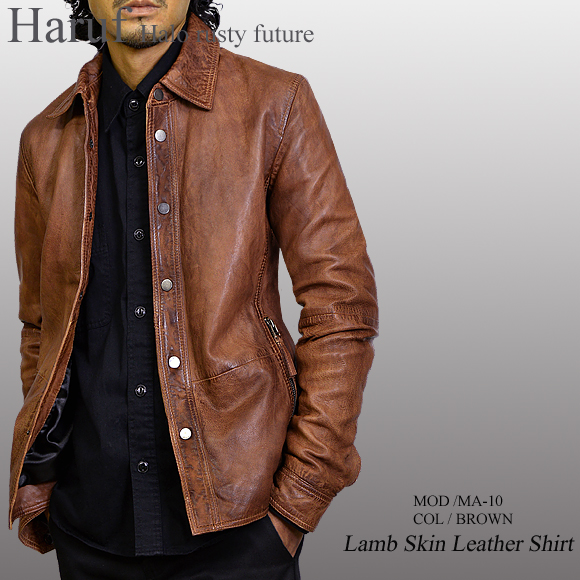 レザーシャツジャケット ma10brmod