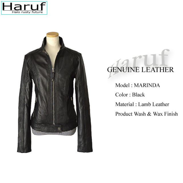 レザージャケット レディース 本革 marindabk1
