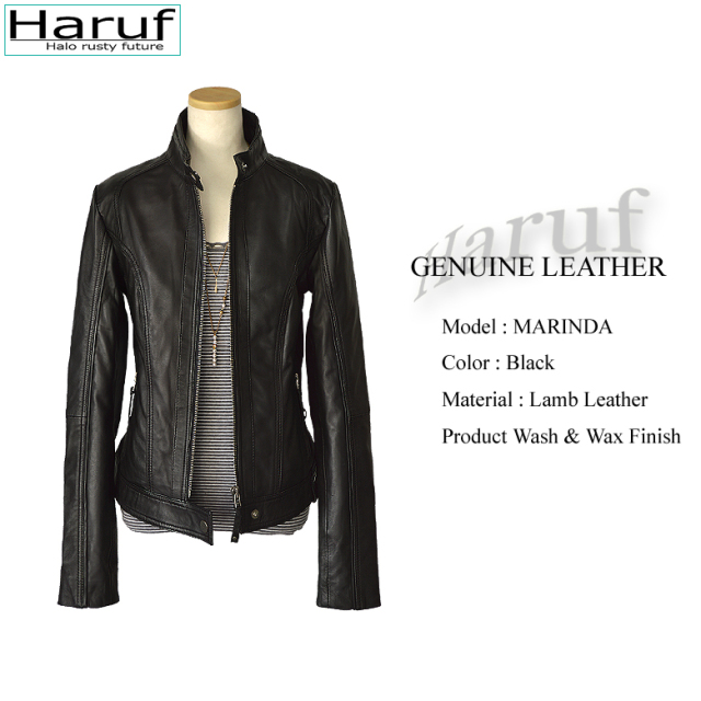レザージャケット シングルライダースジャケット 革ジャン レディース  