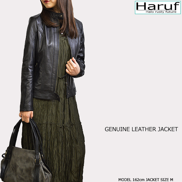 レザージャケット レディース 本革 marindabkmod3n