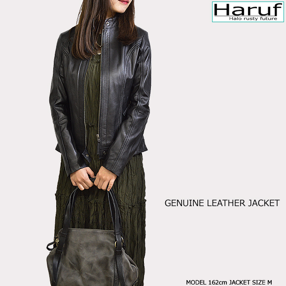 レザージャケット レディース 本革 marindabkmod4n