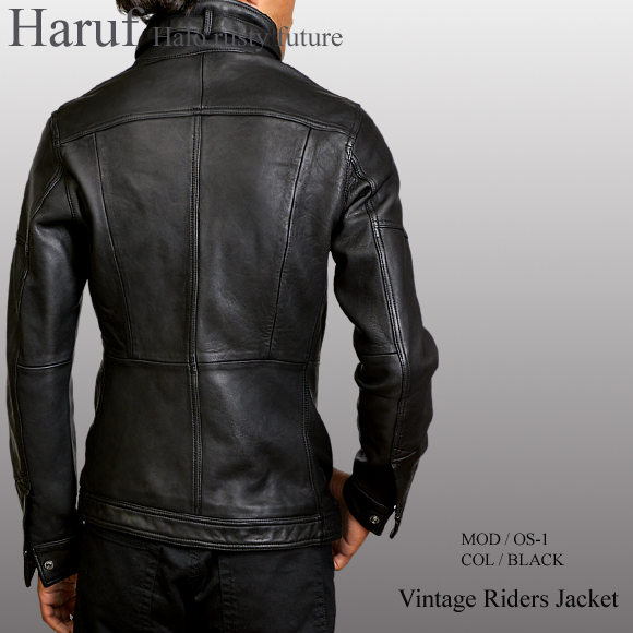 シングル レザージャケット os1bkbackmod