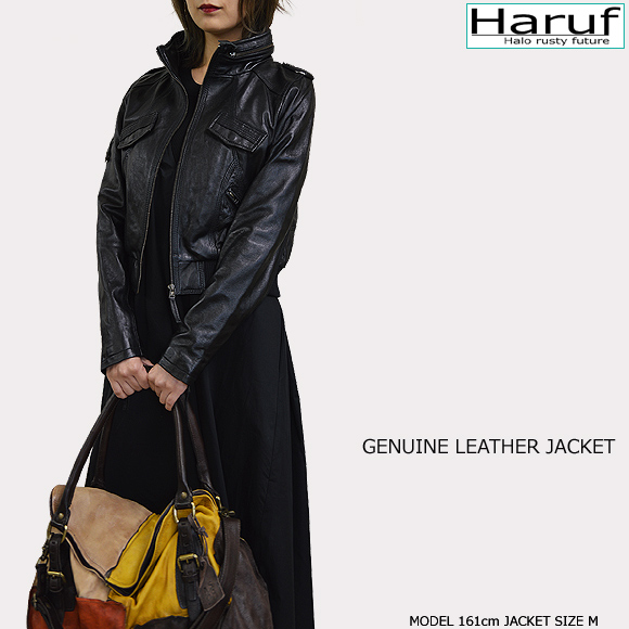 本革 ライダースジャケット レディース pd069bkmod3n