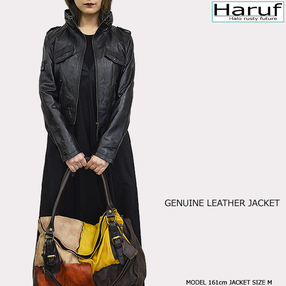 本革 ライダースジャケット レディース pd069bkmod4n