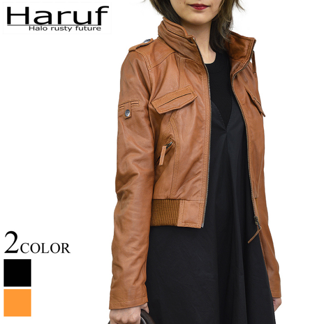 本革 ライダースジャケット レディース pd069camk