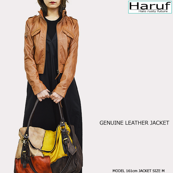 本革 ライダースジャケット レディース pd069cammod4