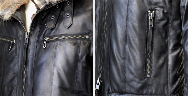 レザーダウンジャケット r5lambnbk3