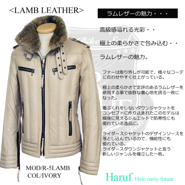 本革 ダウンジャケット メンズ r5livosiden