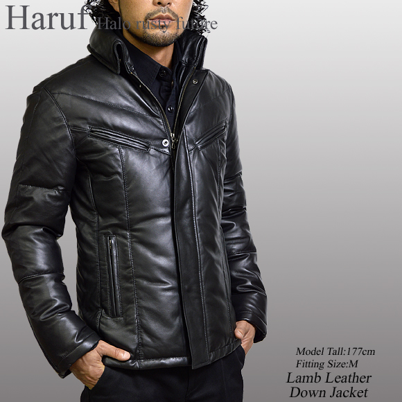 本革 ダウンジャケット rekibkmod1