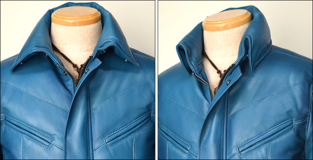 ダウンジャケット本革 rekiblu2