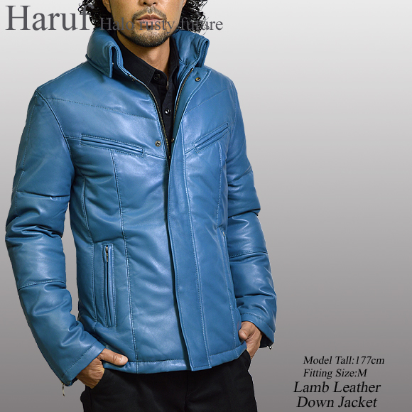 本革 ダウンジャケット rekiblumod1