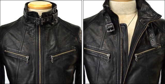 シングル レザージャケット os01bk2