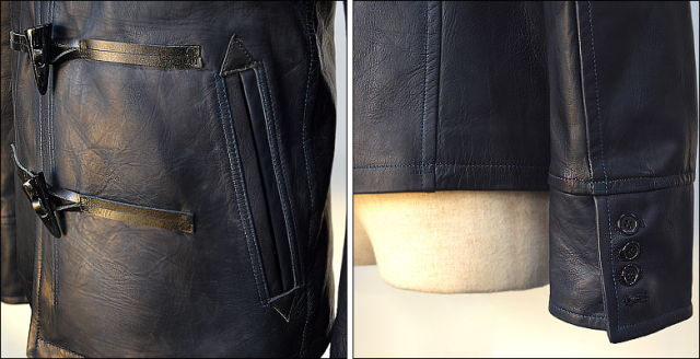 レザージャケット フード us144nav3