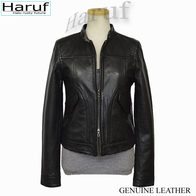 レザージャケット レディース 本革 シングルライダース 革ジャン  