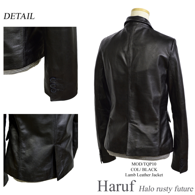 本革 テーラードジャケット tqp10bk3