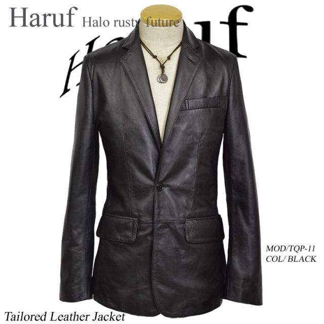 レザー テーラードジャケット 本革 メンズ 革ジャン専門店のハルフ