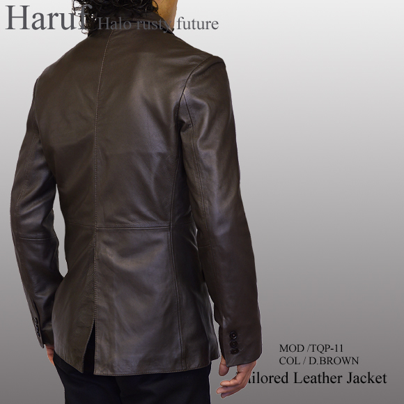 テーラードジャケット 本革 tqp11dbrmod2