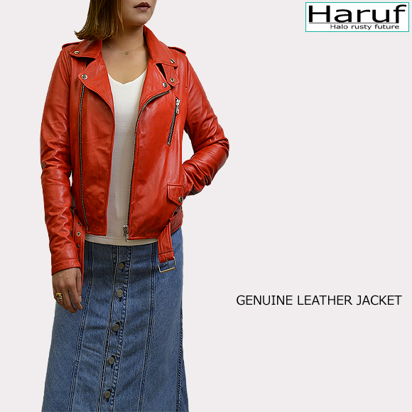 ダブルライダースジャケット レディース tqp3789redmod2