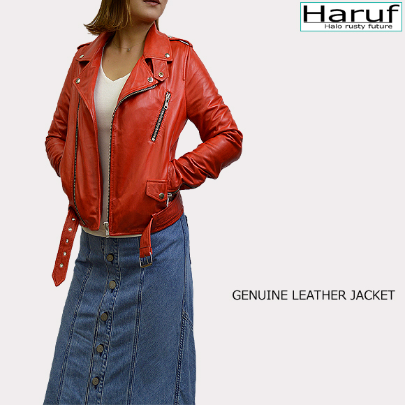 ダブルライダースジャケット レディース tqp3789redmod3