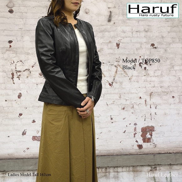 レザー ノーカラー tqp850black-model