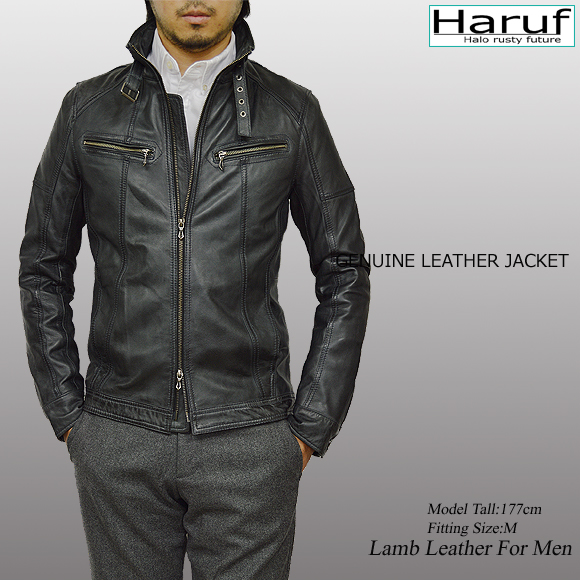 シングルレザーライダースジャケット メンズ tqpos1navmod2n