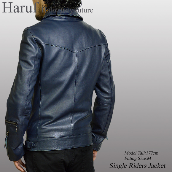 ライダースジャケット メンズ　tqpuk2navmod2