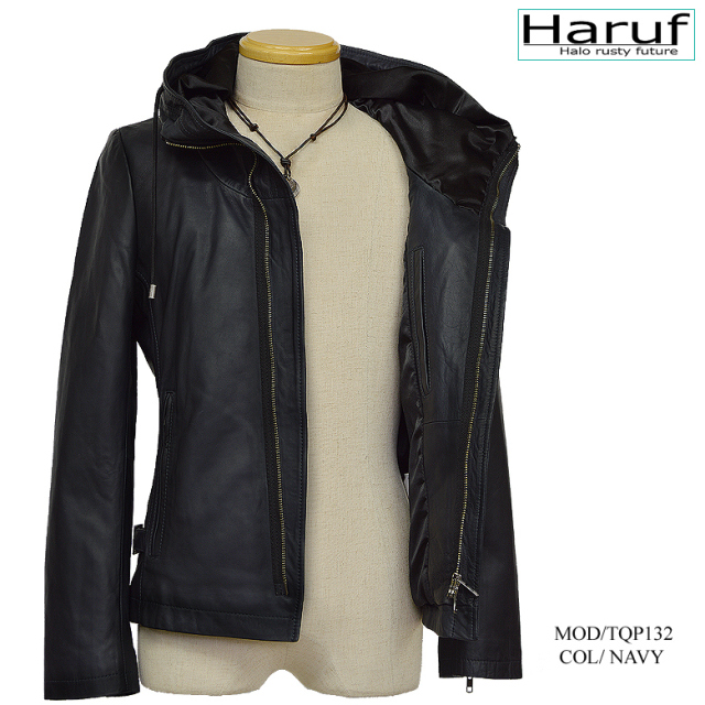 本革 レザージャケット フード メンズ tqpusa132nav8