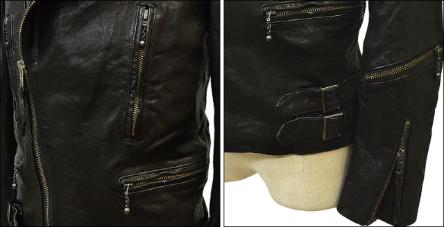 ライダースジャケット ダブル uk1gtbk3