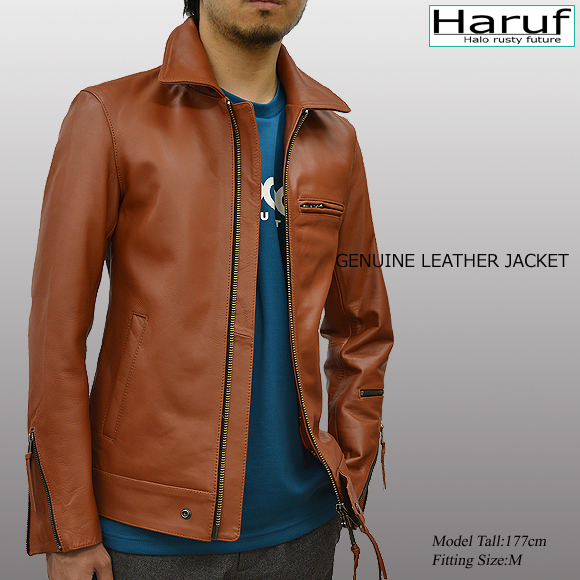 本革 シングルライダースジャケット メンズ uk2cammod2