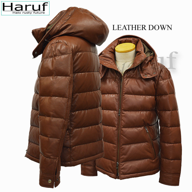 本革 ダウンコート メンズ us01cam6