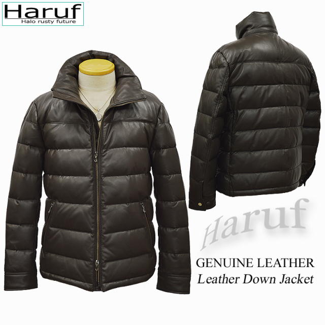 本革 ダウンコート メンズ us01dbr4