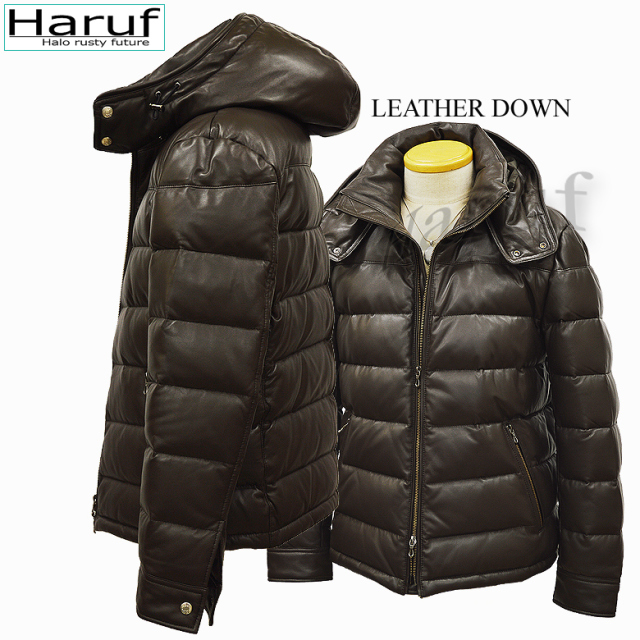 本革 ダウンコート メンズ us01dbr6