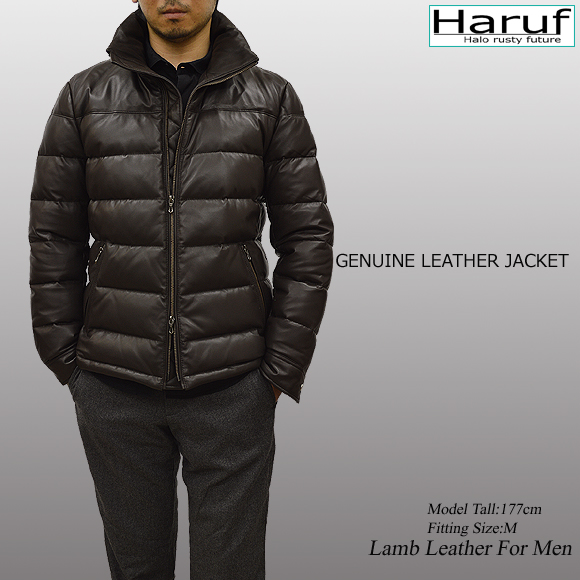 本革 ダウンコート メンズ us01dbrmod2