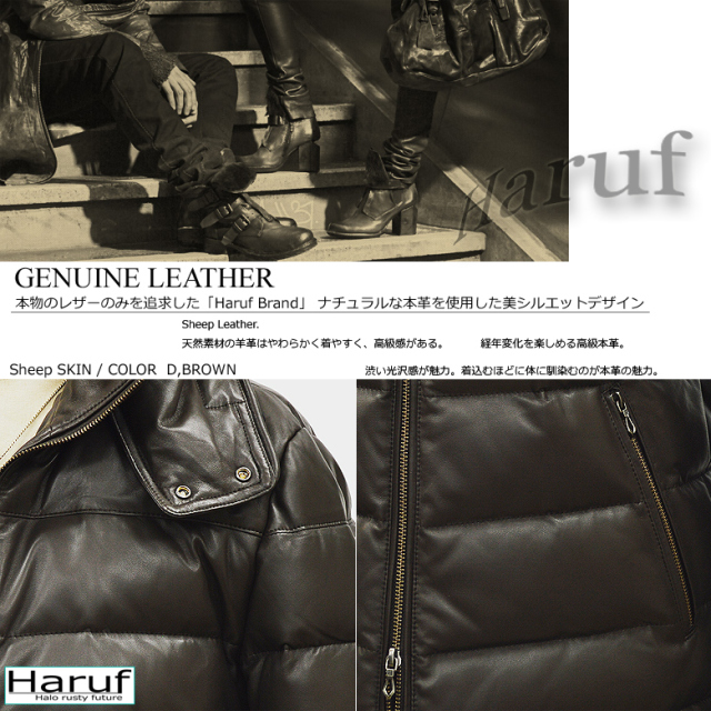 本革 ダウンコート メンズ us01dbrsozai