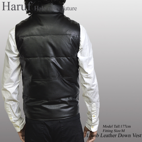 ダウンベスト レザーベスト メンズ us114bkmod2n