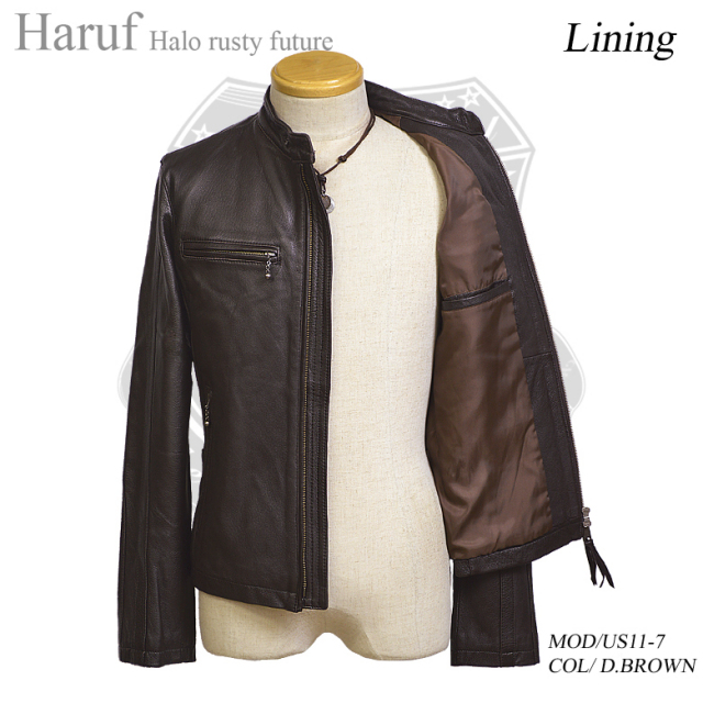 レザージャケット シングル us117dbrlastnew