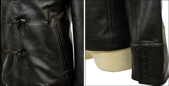 レザージャケット フード us144bk3