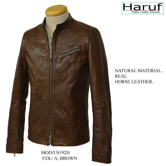 本革 レザージャケット シングルライダース メンズ us192hbr4