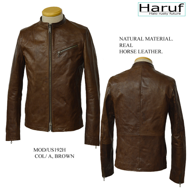 本革 レザージャケット シングルライダース メンズ us192hbr7
